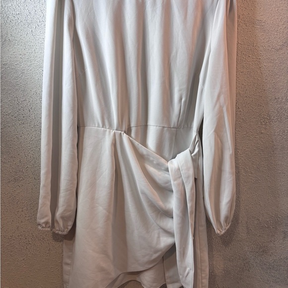 Lulu's White Long Sleeve Dress - Picture 3 of 6